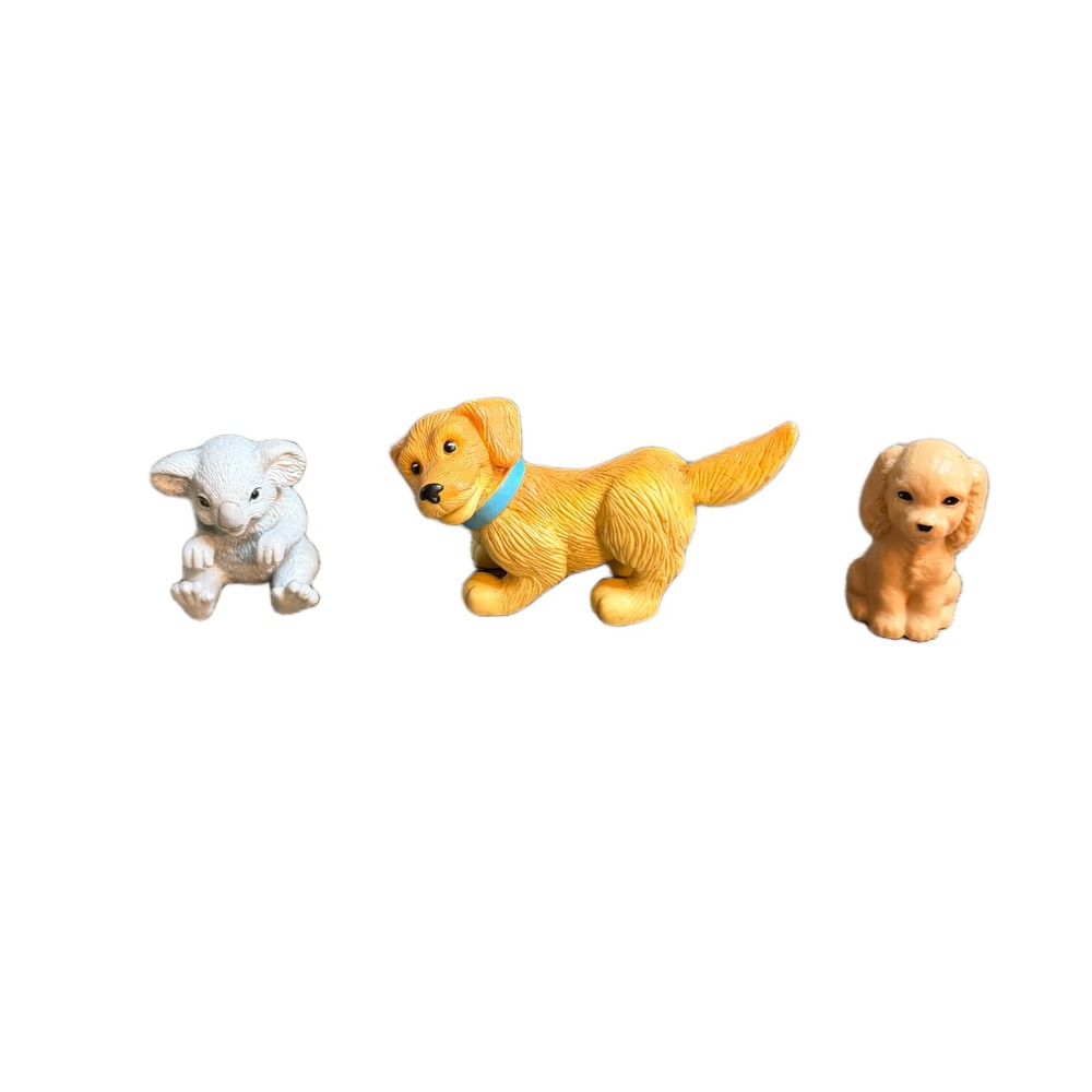 Vintage Mattel Barbie Animal Figures Golden Retriever Spaniel Puppy Koala Lot
